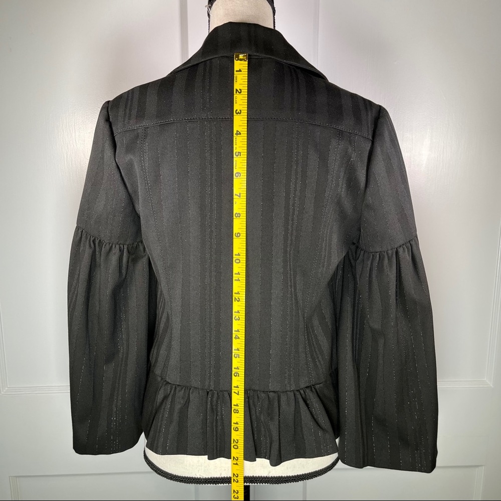Poleci Metallic Pin-Stripe Jacket w/ Bell Sleeves - Picture 13 of 15